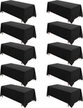 VidaFete Table Cloth 10 Pack 90 x 132 in Rectangle Tablecloth