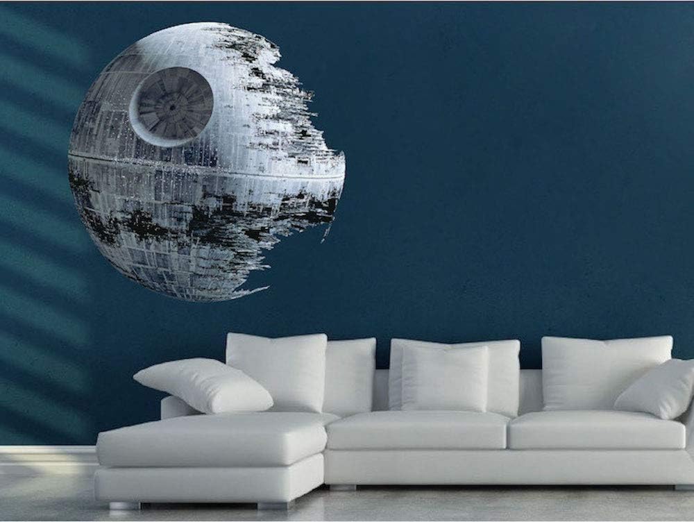 Death Star Mural Wall Stickers for Kids Room and Dorm Decor
