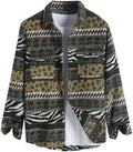 Mens Plaid Flannel Shirt Jacket - Breathable Polyester Layer