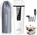 Car Electric Kettle 12V/24V Portable Water Boiler - Heated Travel Mug