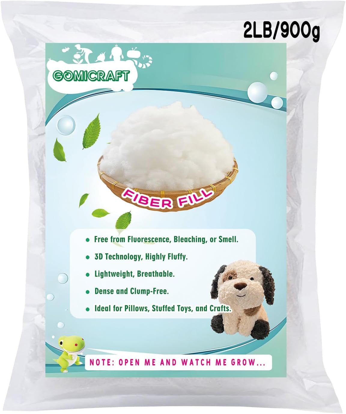GOMICRAFT Fiberfill Stuffing for Crafts and Crochet Animals