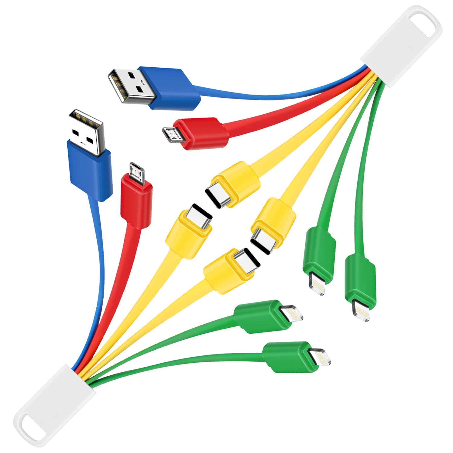 Herfair 6-in-1 Multi Charging Cable Duo
