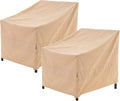 Patio Chair Cover for Outdoor Lounge, Heavy Duty Waterproof 2-Pack