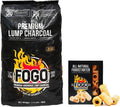 FOGO Premium Hardwood Lump Charcoal and Fogostarters Bundle - Fast