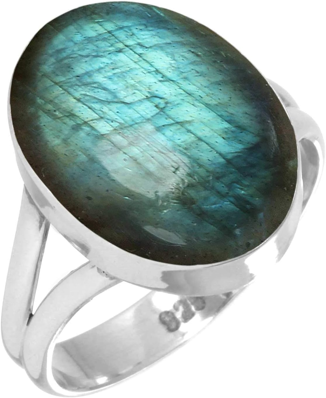 Handmade Genuine 925 Sterling Silver Ring with Natural Gemstones