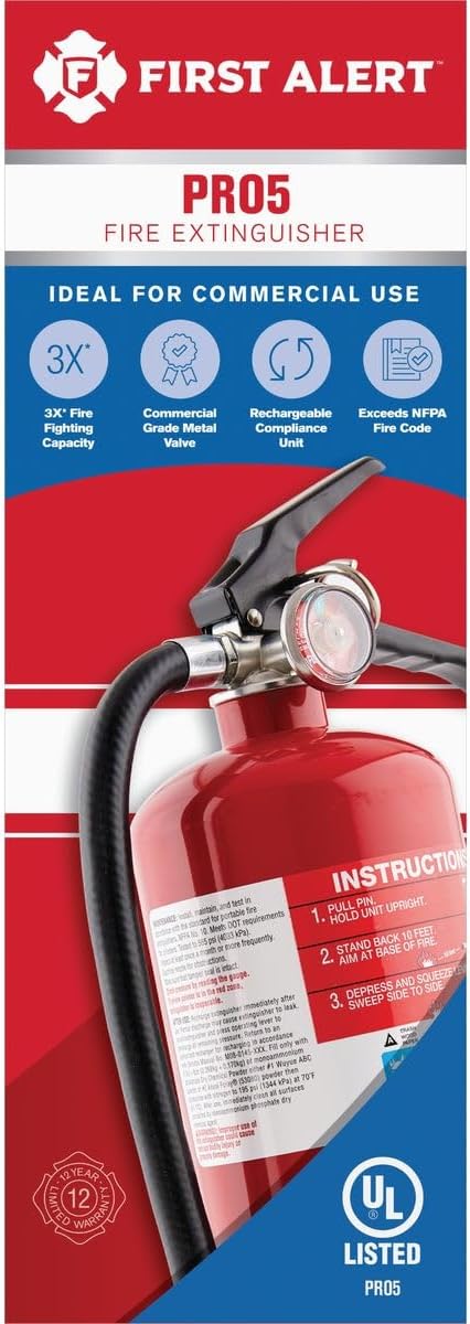 First Alert PRO5 Rechargeable Heavy Duty Fire Extinguisher Review