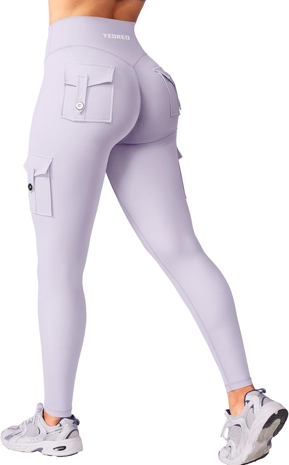 YEOREO CoreFlex Workout Cargo Leggings for Women with Pockets