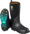 TIDEWE Rubber Work Boot for Men with Steel Shank - Waterproof Comfort
