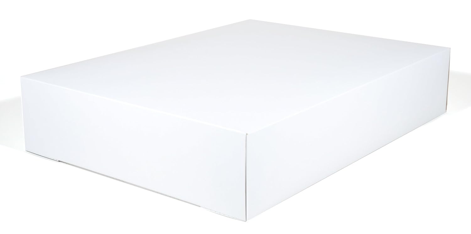 Premium Clay Coated Kraft Paperboard Sheet Cake Box - 50 Count