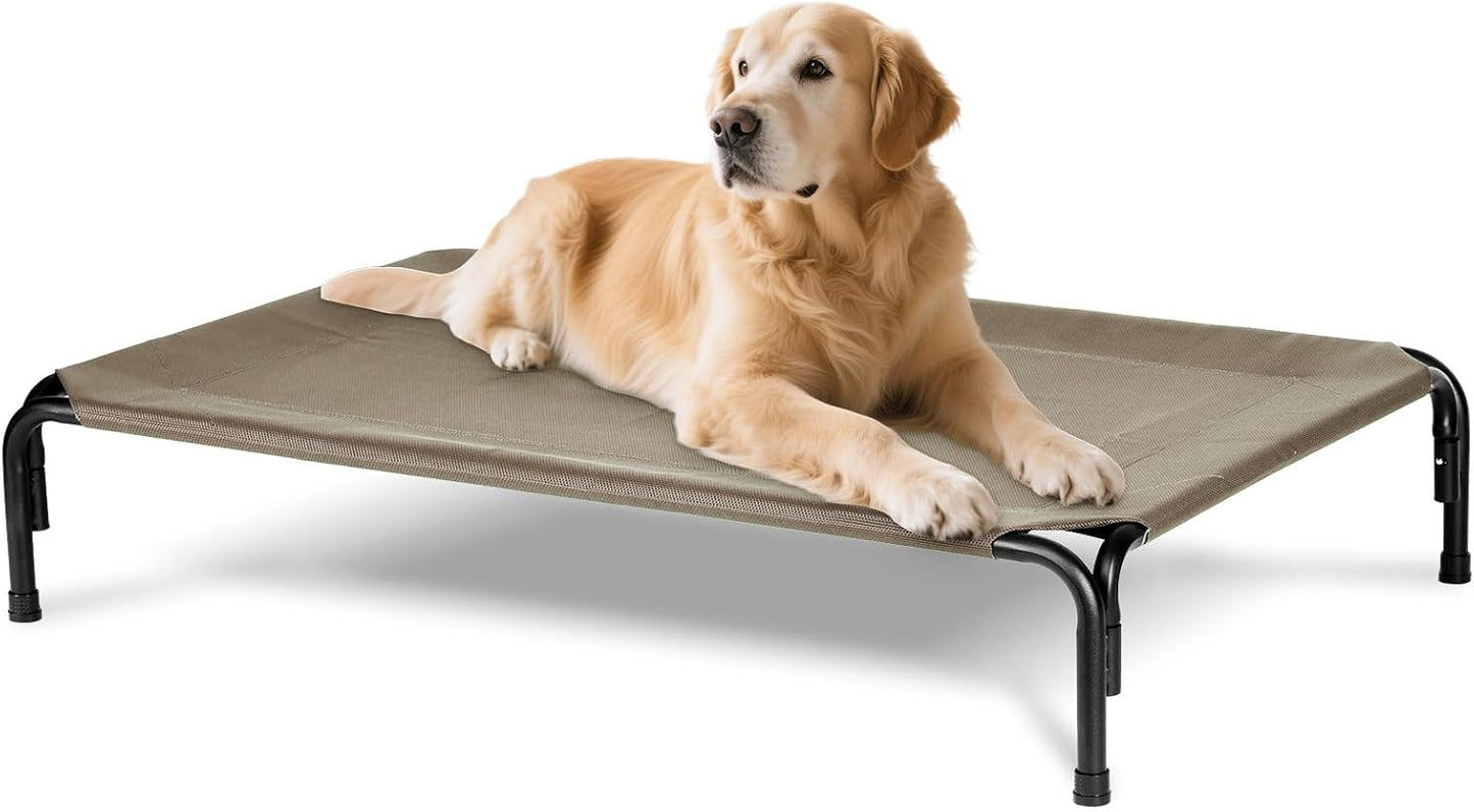 Elevated Dog Bed for Outdoor Use - XL Raised Dog Cot for Pets