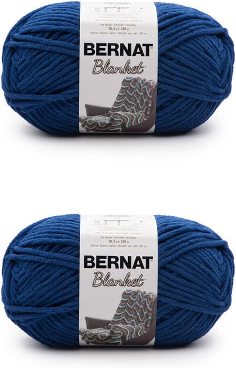 Bernat Blanket Lapis Yarn - Super Bulky Chenille Yarn for Crafts