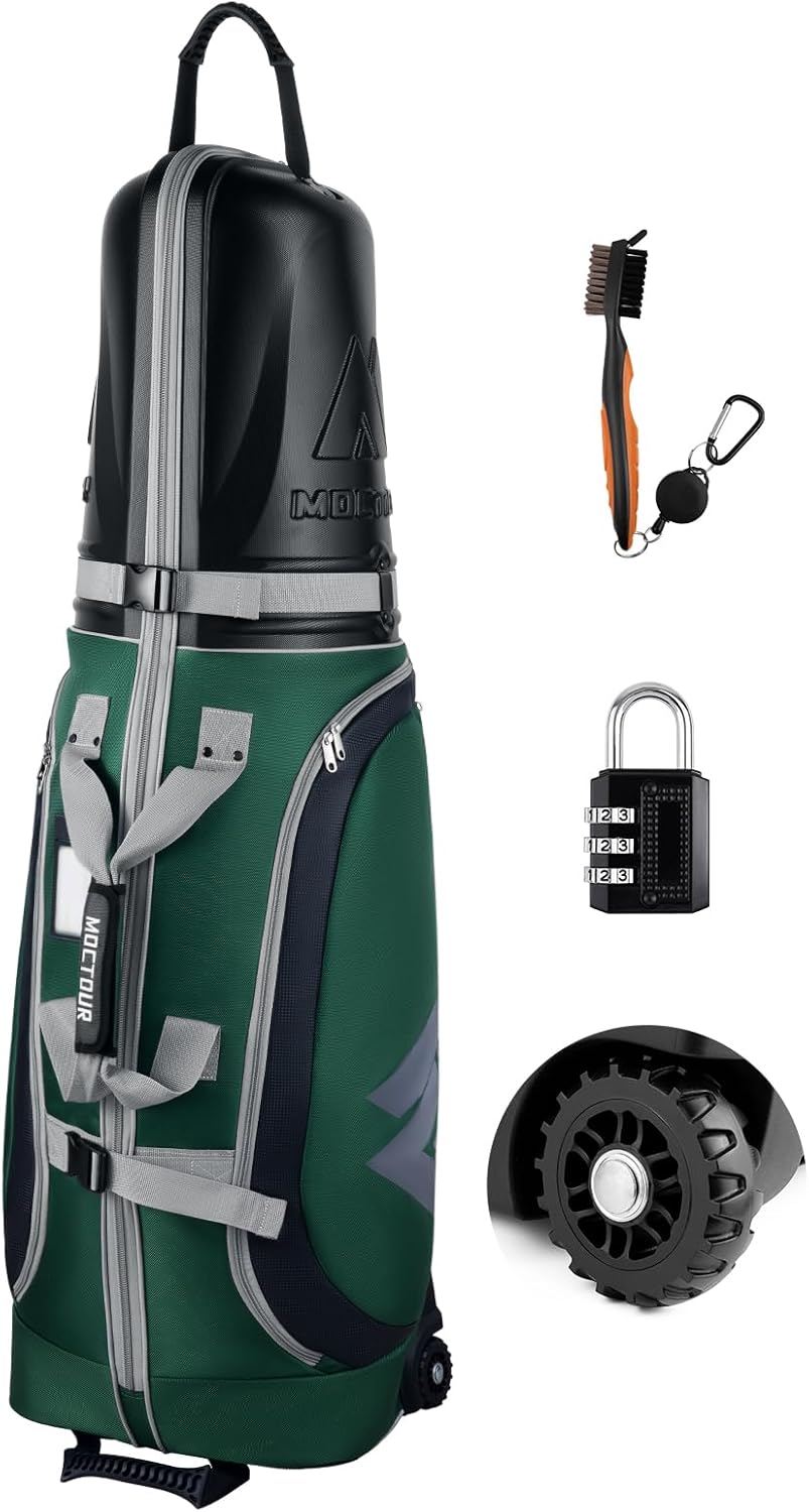 Golf Travel Bags with Wheels & Hard Case for Maximum Protection