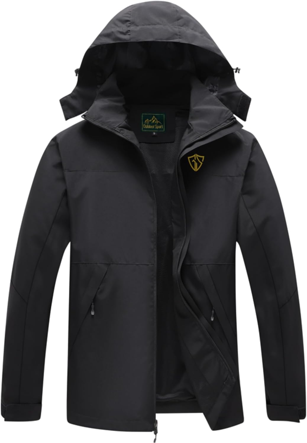 GIISAM Rain Jacket for Men: Lightweight Waterproof Windbreaker