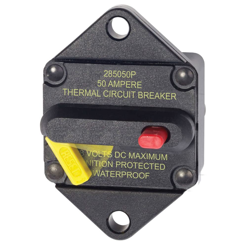 Blue Sea Systems 285 Series Thermal Circuit Breaker for 48V DC
