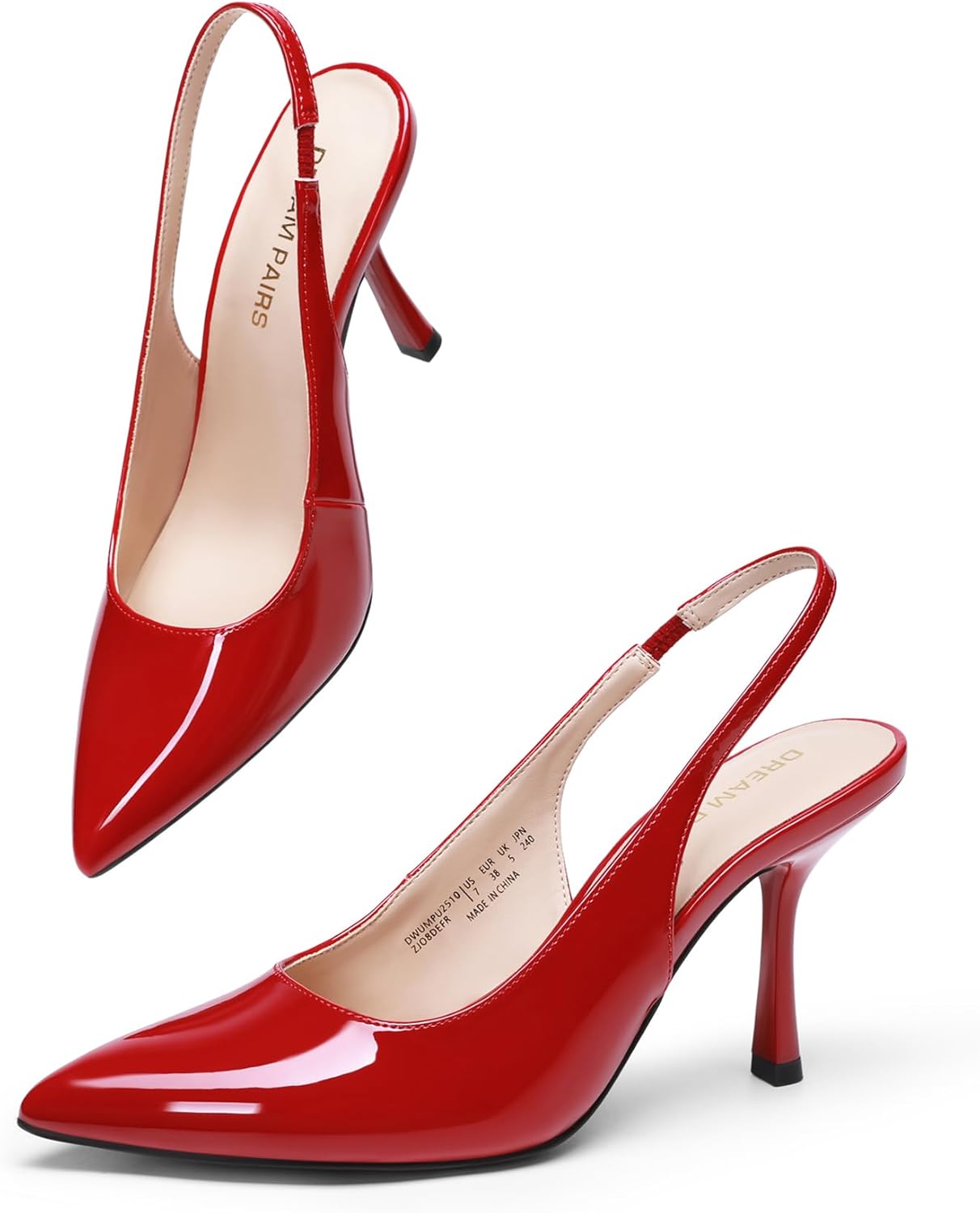 DREAM PAIRS Women's Slingback Stiletto Pumps for Any Occasion