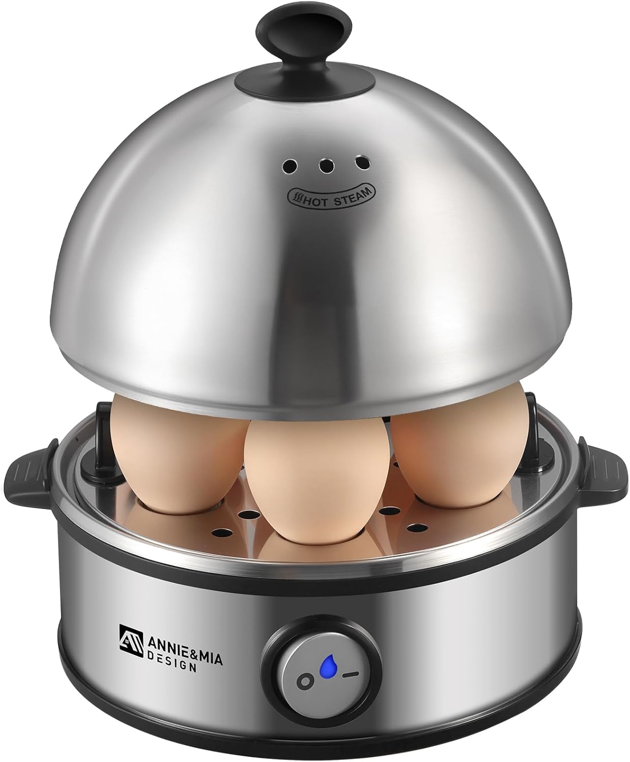 Annie & Mia Design Electric Egg Cooker for Perfect Eggs Daily