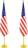 Indoor Flag Pole Kit with Weighted Thickened Base 6-8FT Adjustable