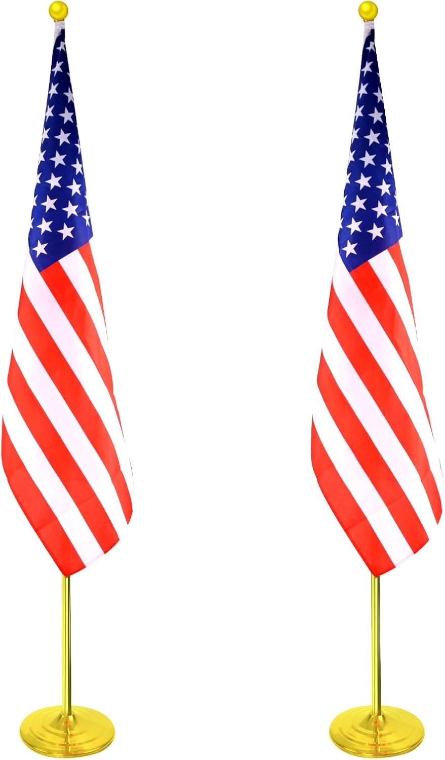 Indoor Flag Pole Kit with Adjustable Height and Heavy Base