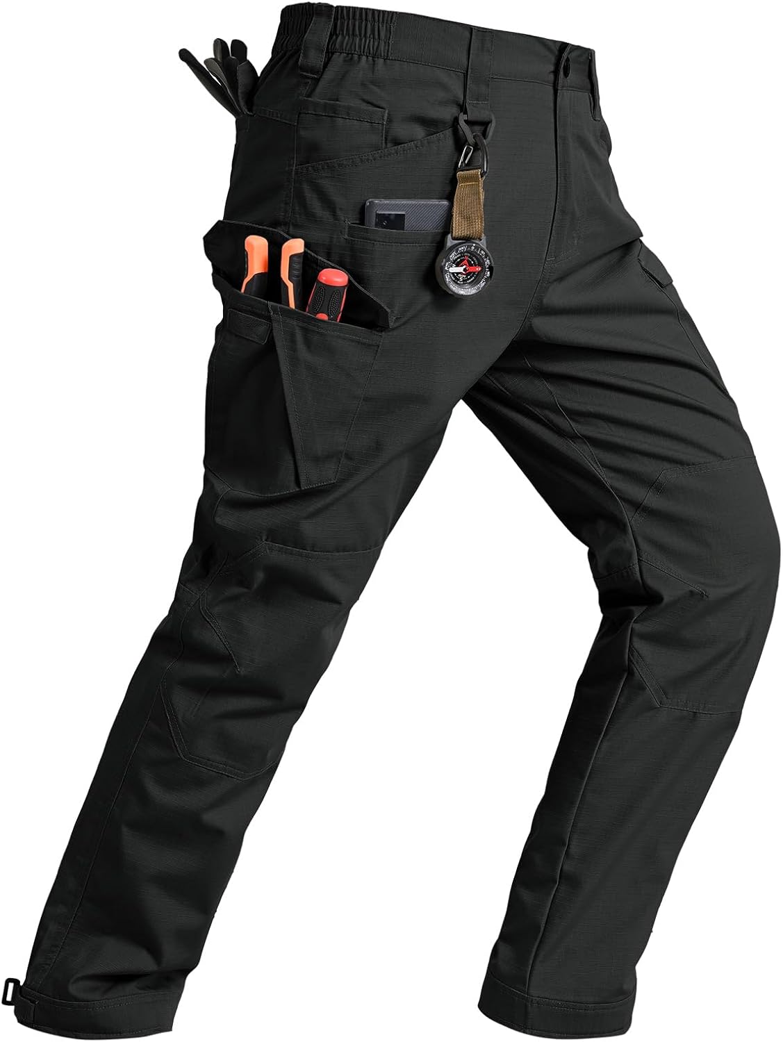 TBMPOY Men's Water Resistant Cargo Work Pants for Outdoor Use