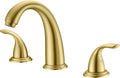 sumerain 3 Hole Roman Tub Faucet Brushed Gold - High Flow