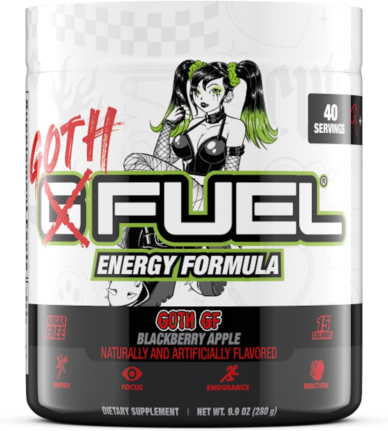 G Fuel Goth Energy Drink Powder for Focus and Endurance