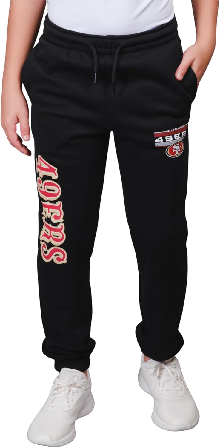 Ultra Game Boys' NFL Black Snow Fleece Jogger Sweatpants Review
