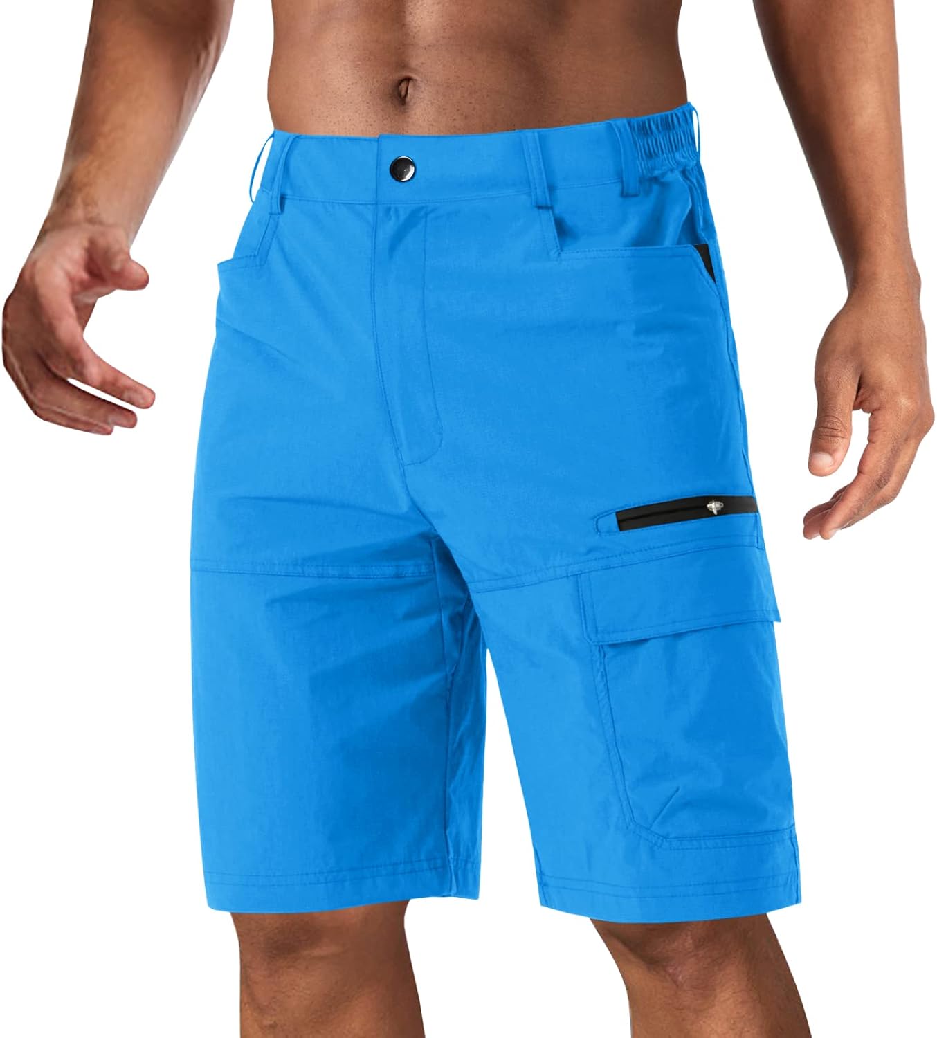 CRYSULLY Men's Hiking Cargo Shorts for Outdoor Summer Fun