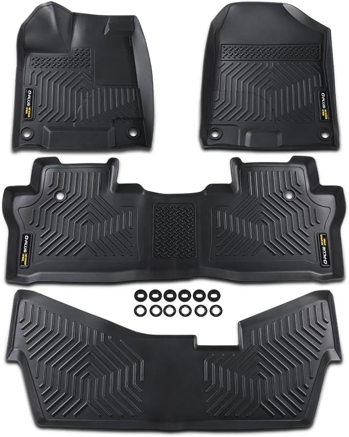 G-PLUS TPE 4PCS Floor Mats for Honda Pilot 2016-2022 Models