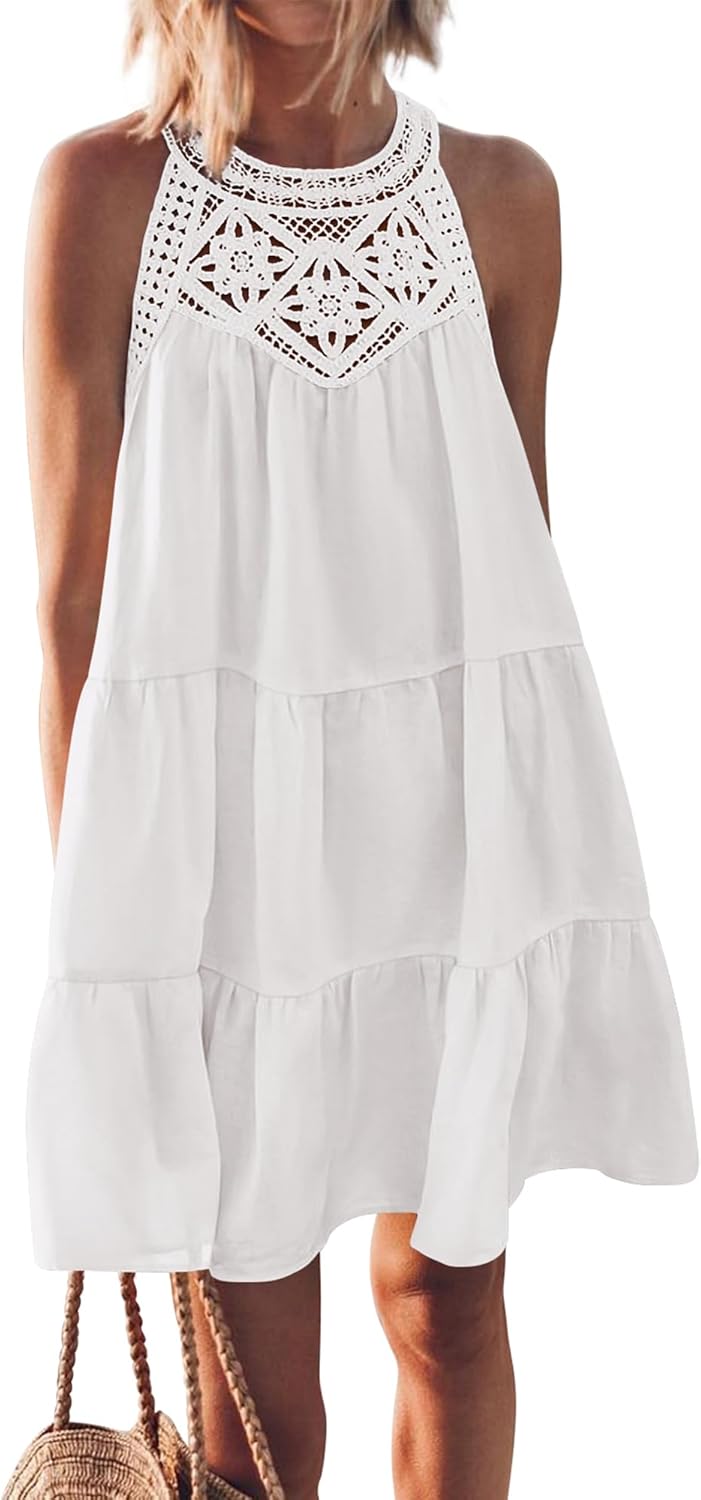 BTFBM Women Summer Halter Dresses Casual Spring 2025 Style