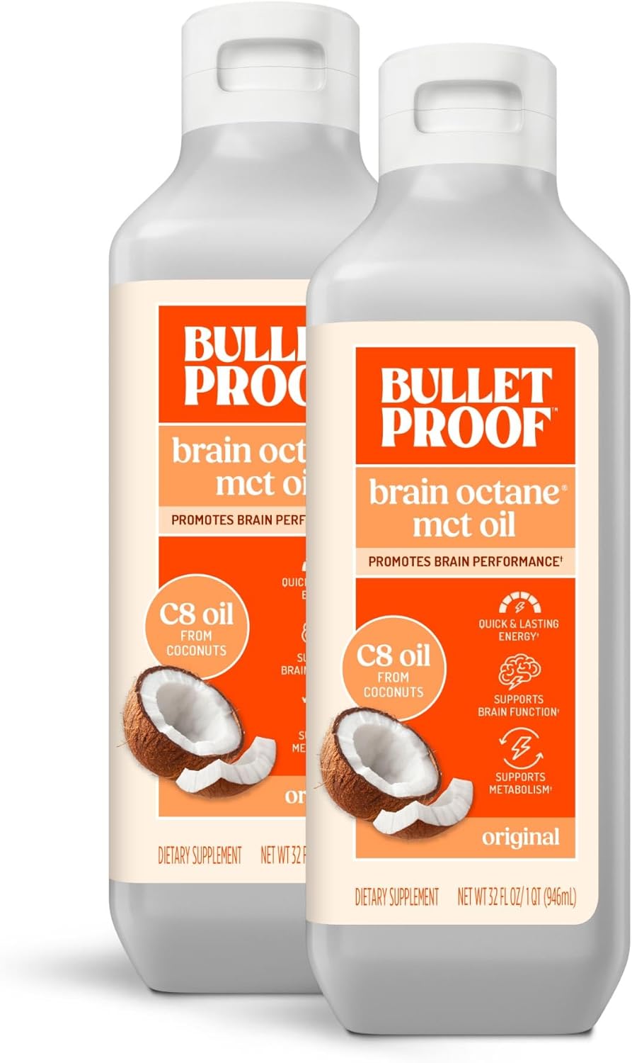 Bulletproof Coconut Brain Octane C8 MCT Oil for Energy Boost