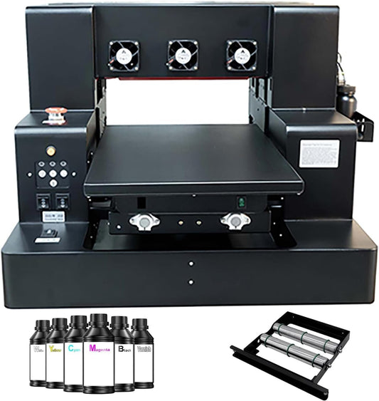 SYXINGL UV Printer: Varnish & Rotary Ink for A4 Prints!