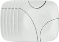Corelle Vitrelle 6-Piece Salad Plate Set - Lightweight, Chip Resistant