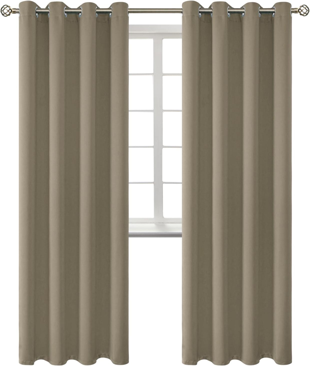 BGment Room Darkening Curtains for Bedroom - 84 Inch Grommet Drapes