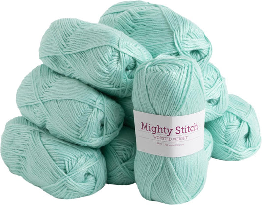 Knit Picks Mighty Stitch Green Yarn Pack - 10 Skeins of 100g