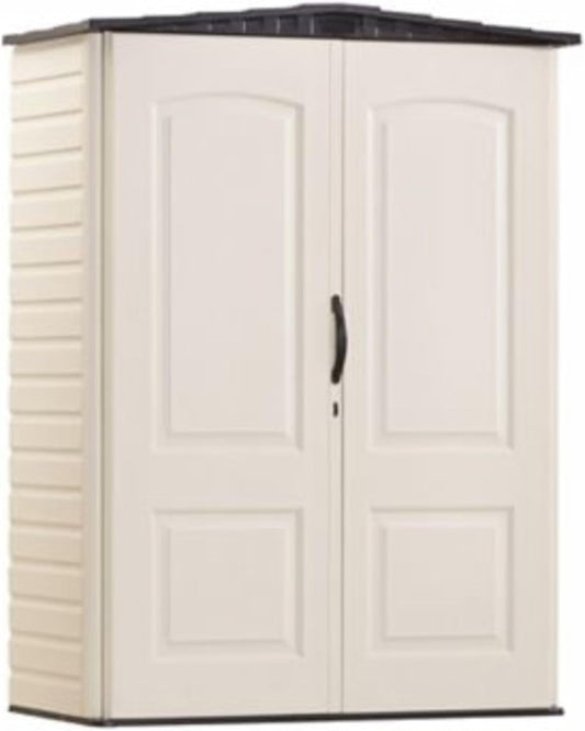 Rubbermaid Small Vertical Resin Outdoor Storage Shed for Yard