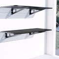 2-Pack 2x4 ft Garage Wall Shelving - Heavy-Duty 2-Shelf Storage