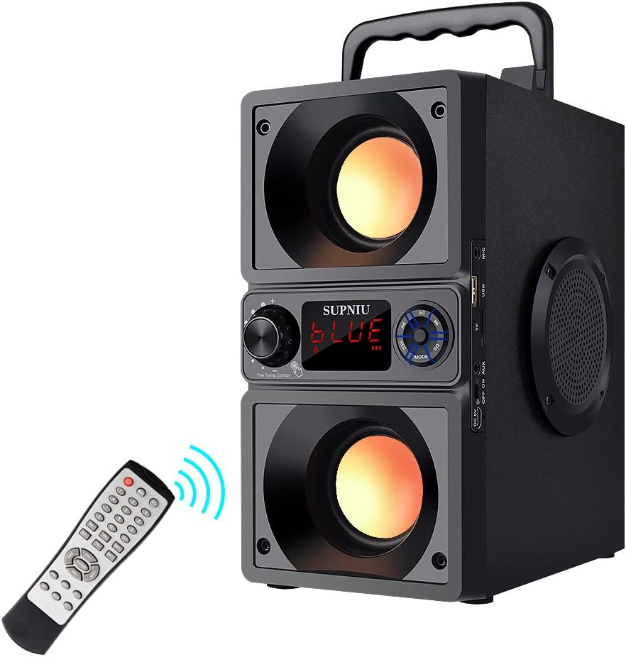 Wireless Home Party Speaker - 40W Dual Woofers, 2400min Playtime