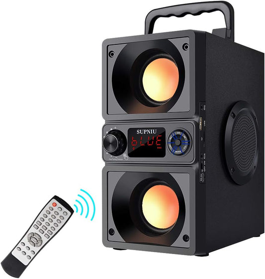 Wireless Home Party Speaker - 40W Dual Woofers, 2400min Playtime