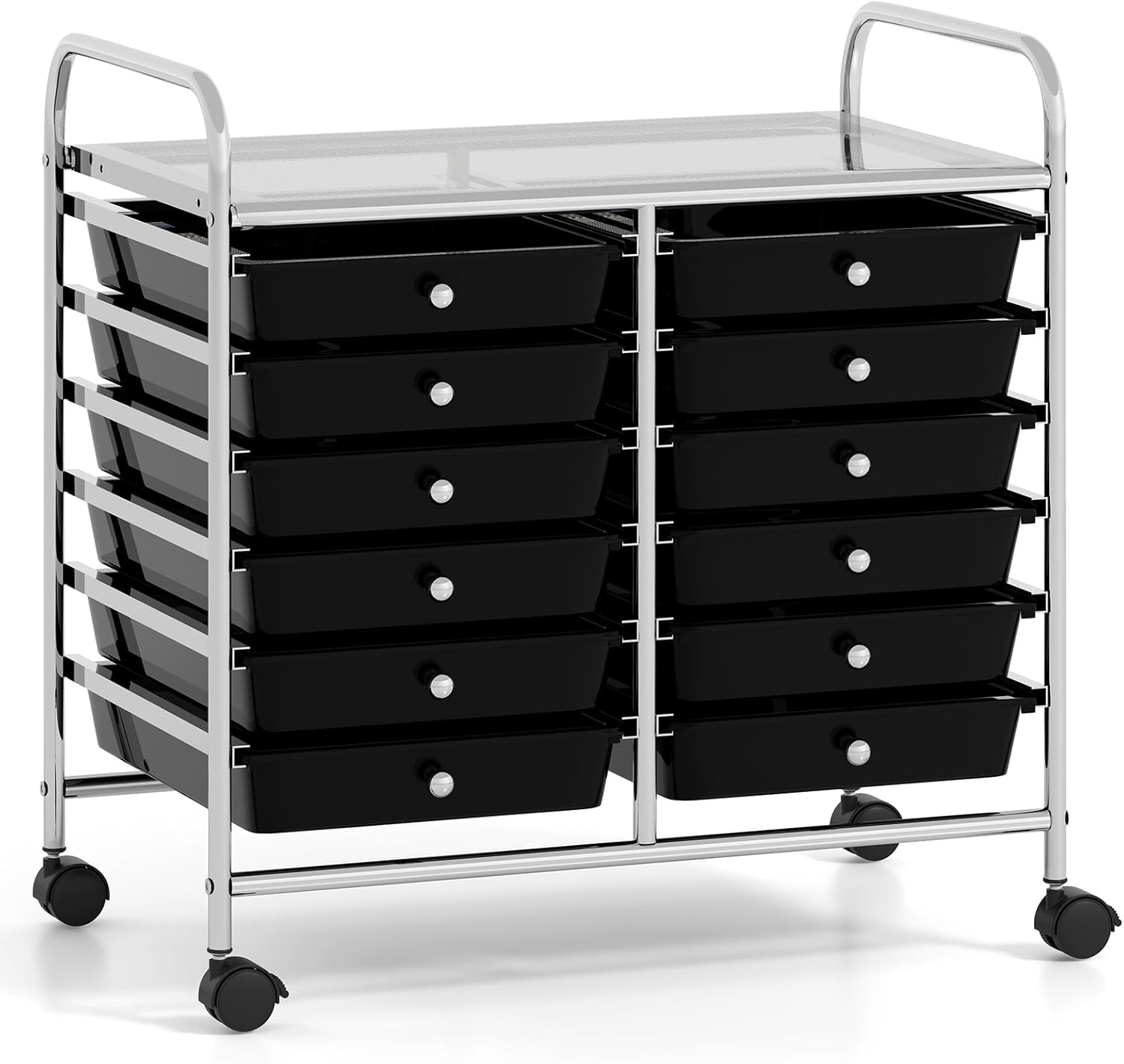 GOFLAME 12-Drawer Rolling Storage Cart for Home Office & Crafts