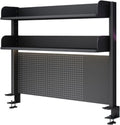 Clamp on Desk Organizer Shelf Pegboard Workstation - Desk Extender