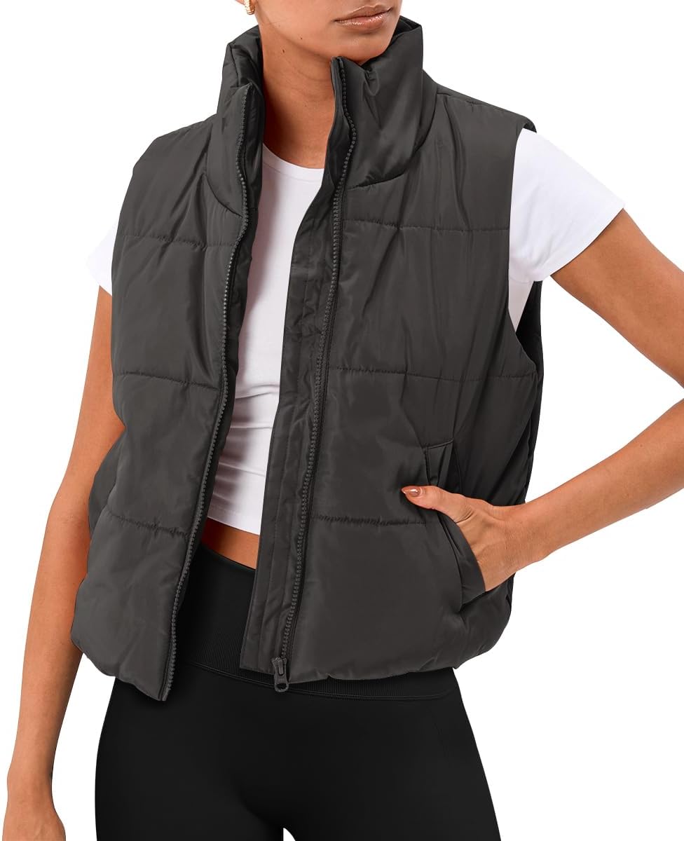 AUTOMET Puffer Vest for Women - Stylish Sleeveless Winter Wear