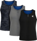 Kewlioo Men's Heat Trapping Zipper Sweat Enhancing Vest - Sweat More