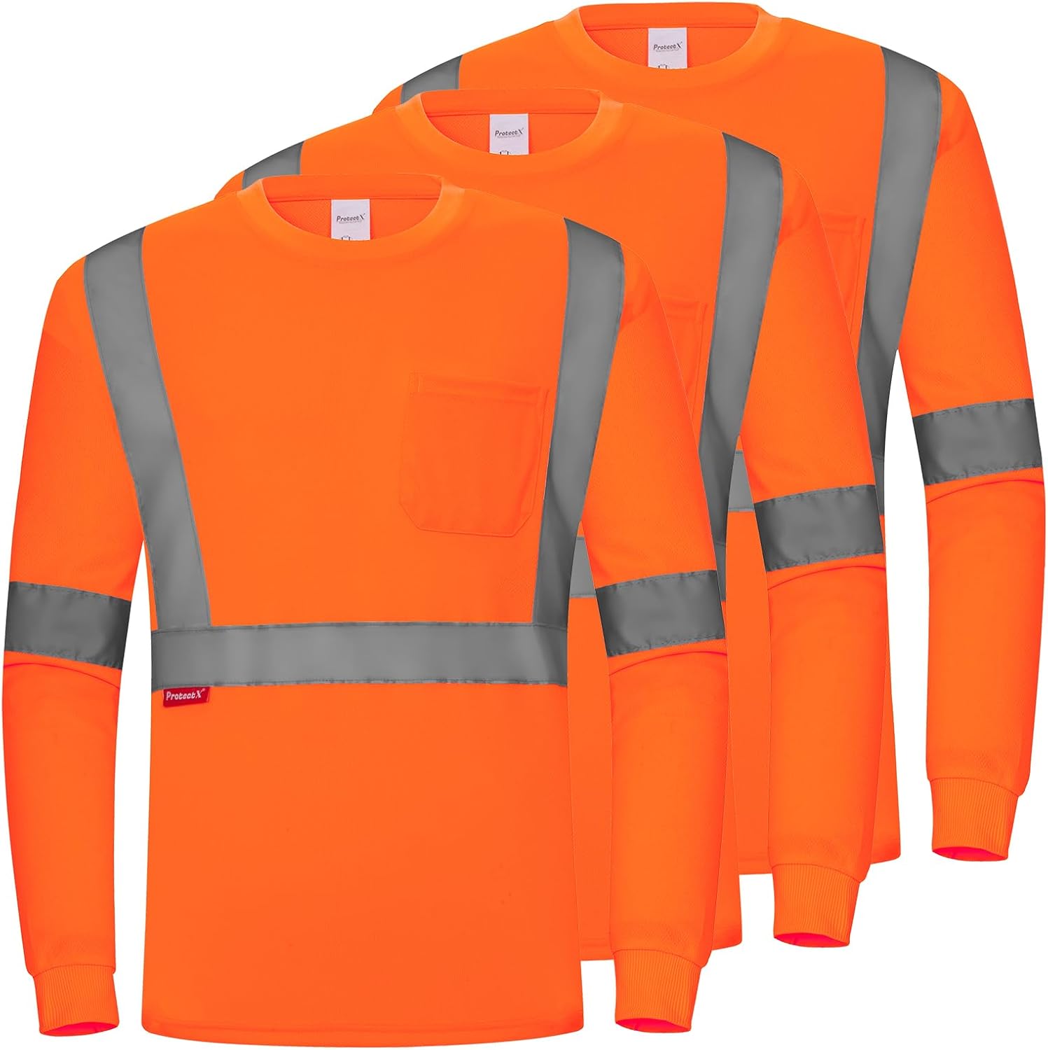 ProtectX Men's High Visibility Reflective Safety T-Shirts
