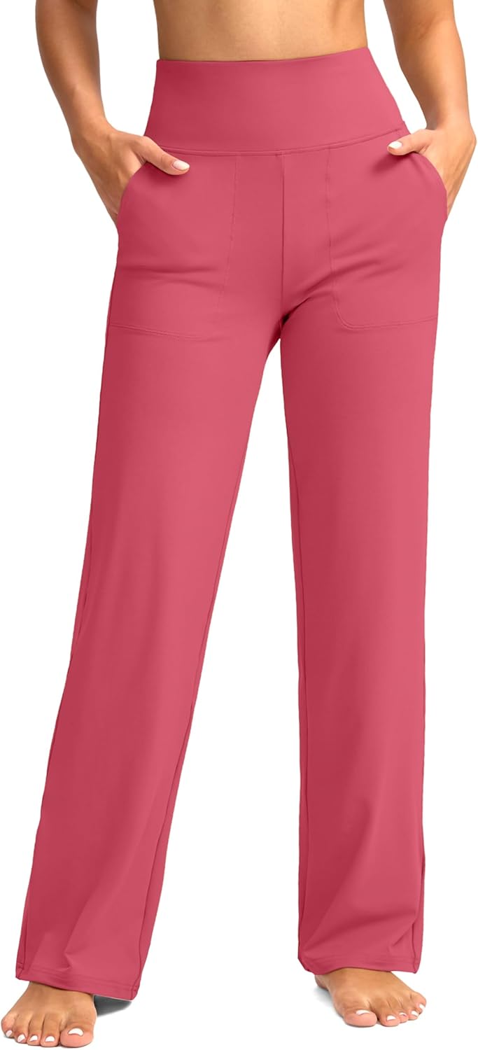 G Gradual Women's Yoga Pants Wide Leg with Pockets for Comfort