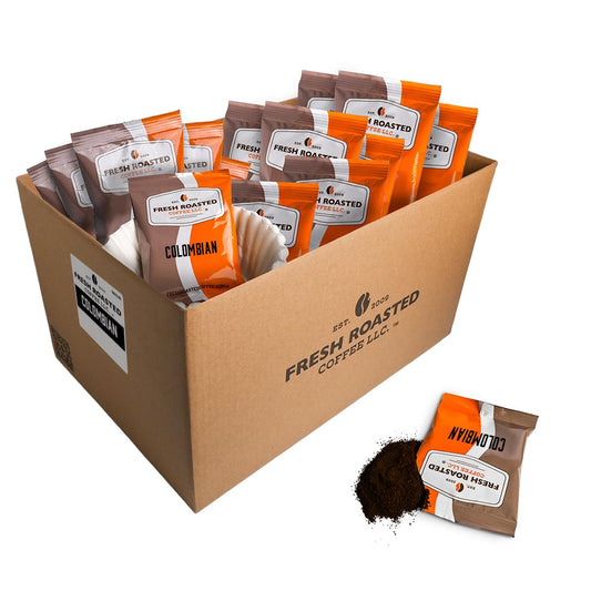 Fresh Roasted Colombian Coffee, Pre-Ground, Convenient Packs