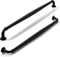 Matte Black 12 in Cabinet Pulls 5 Pack - Heavy Duty Vintage Handles