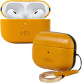 alto Italian Leather Case for AirPods Pro 2 - Protective Caramel Brown