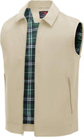 Men's Lightweight Utility Vest with 3 Zip Pockets - Casual Travel Wear