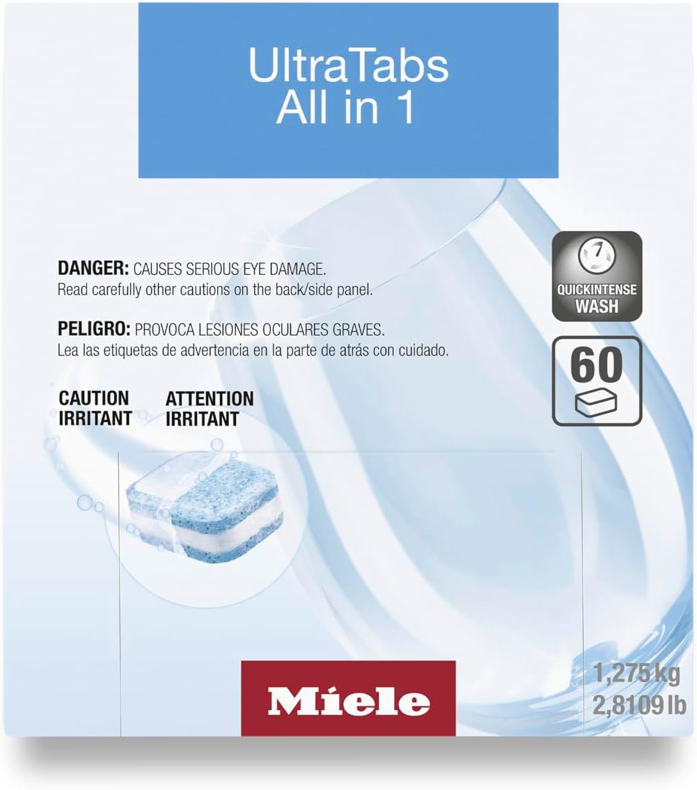 Miele UltraTab All in 1 Dishwasher Tablets for Sparkling Clean
