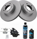 TRQ Front Brake Pad & Rotor Kit Compatible with 2007-2015 BMW 328i